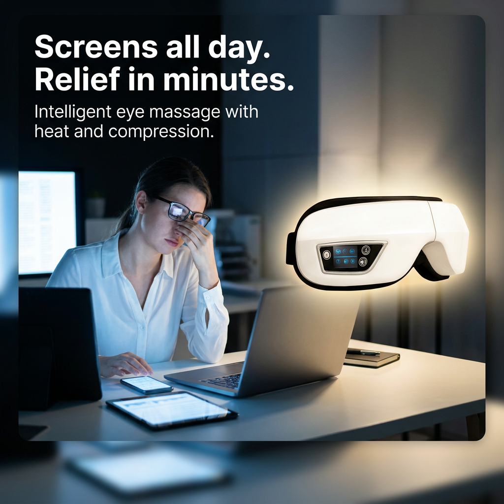 Smart Heated Eye Massager Pro